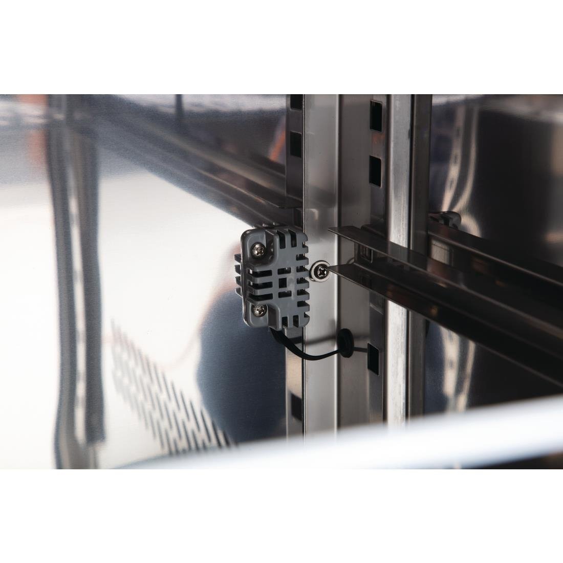 Polar U-Serie Dubbeldeurs Counter Koelkast 282Ltr