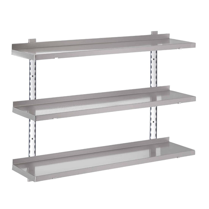 Gastro M RVS wandplank zonder steunen 100x40cm