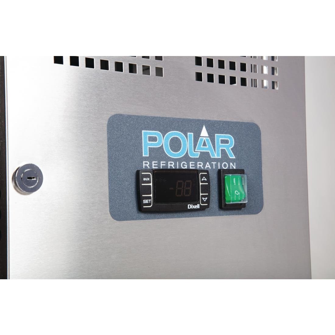 Polar U-Serie Dubbeldeurs Counter Koelkast 282Ltr
