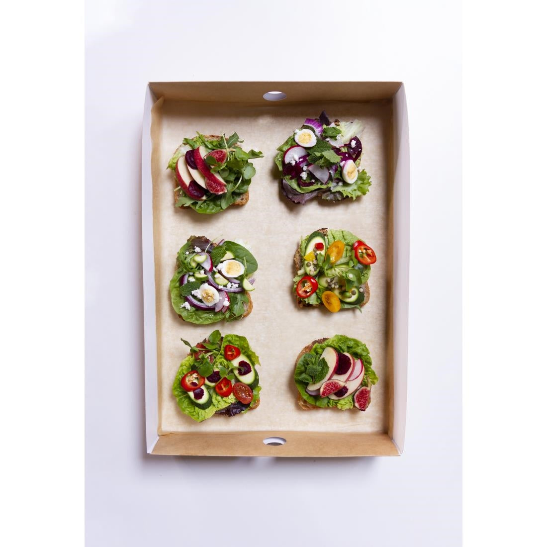 Vegware composteerbare sandwichboxen met deksel groot (25 stuks)