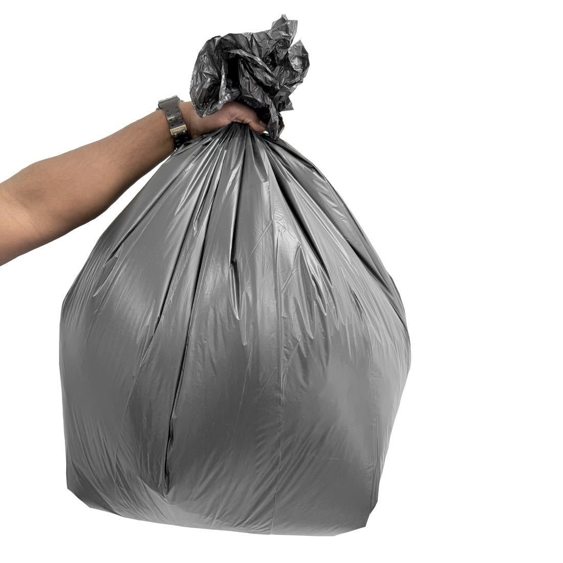 Jantex Zwarte Medium Duty Vuilniszakken 90Ltr (100 stuks)