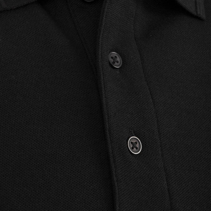 Unisex poloshirt zwart M