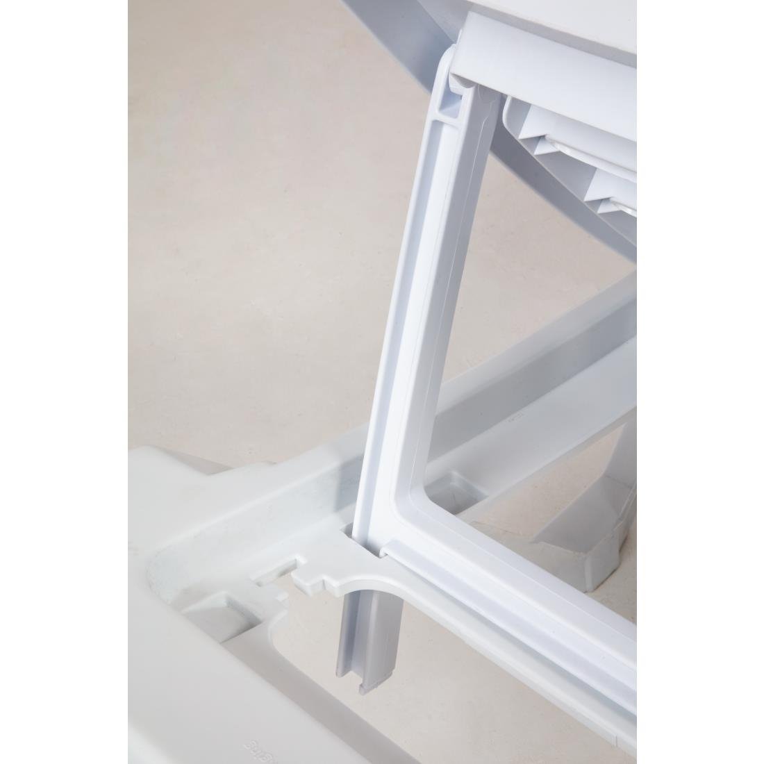 Resol witte ligstoelen (4 stuks)