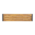 Bolero stalen en acaciahouten industriële banken 160cm (2 stuks)