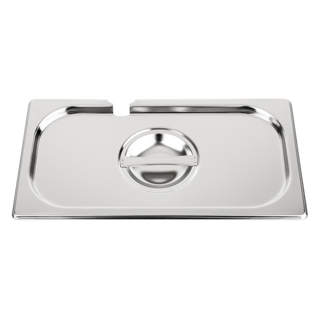 Vogue RVS deksel met lepeluitsparing GN 1/3
