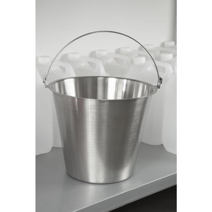 Jantex roestvrijstalen emmer 12ltr