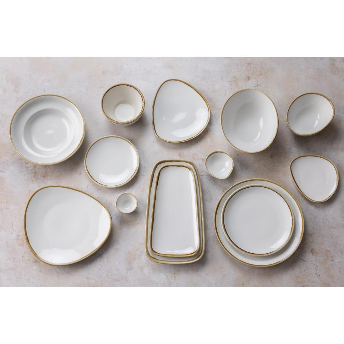 Olympia Kiln dipschaaltjes krijtwit 68mm 50ml (12 stuks)