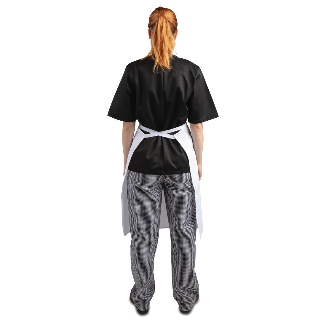 Whites polykatoen halterschort wit