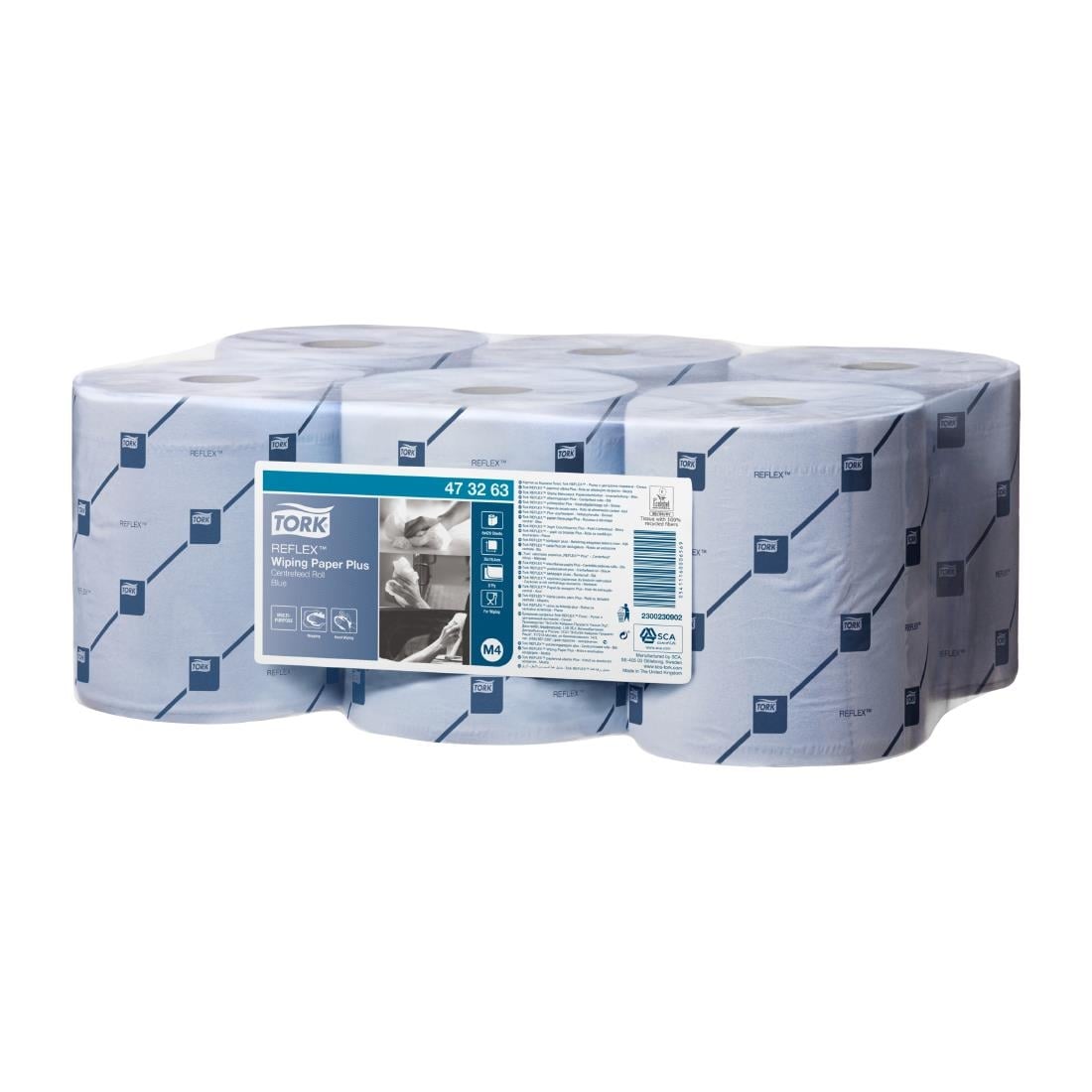 Tork Reflex handdoekrollen blauw (6 stuks)