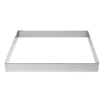 De Buyer vierkante vorm RVS 20x2cm