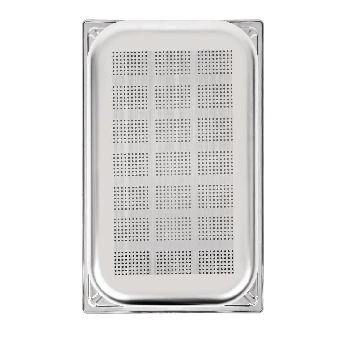 Vogue RVS geperforeerde GN 1/1 bak 100mm