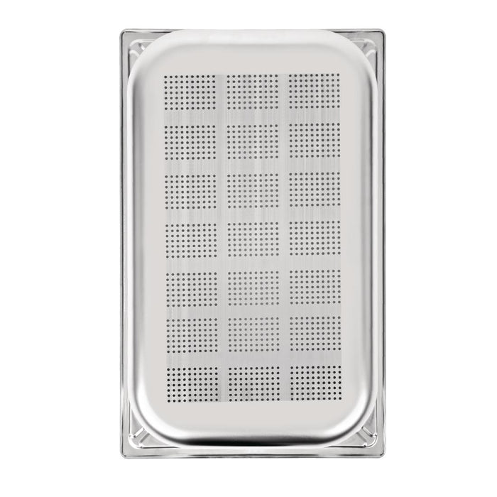 Vogue RVS geperforeerde GN 1/1 bak 100mm