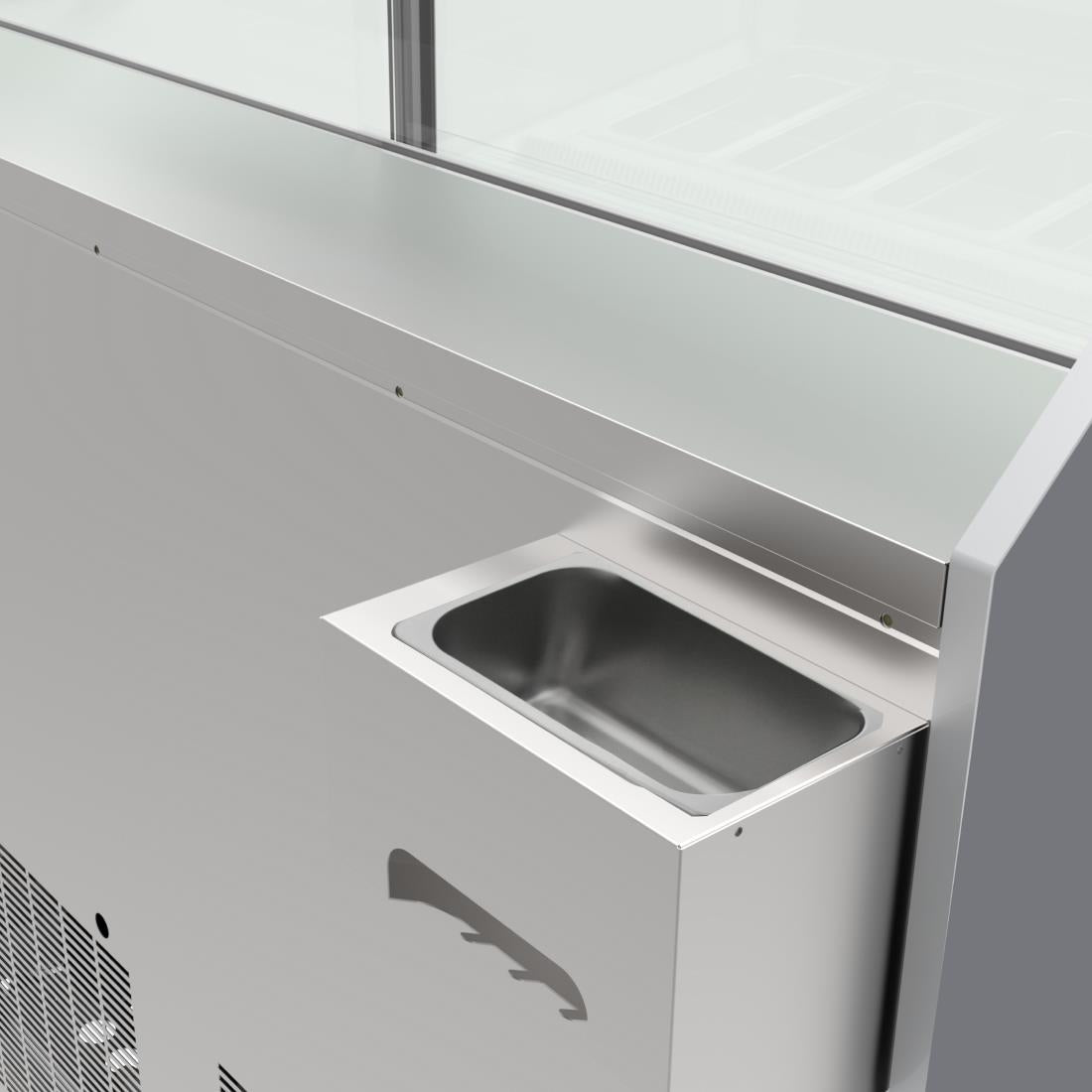 Polar U-Series 6-Pan IJs Vitrine Kast Vriezer