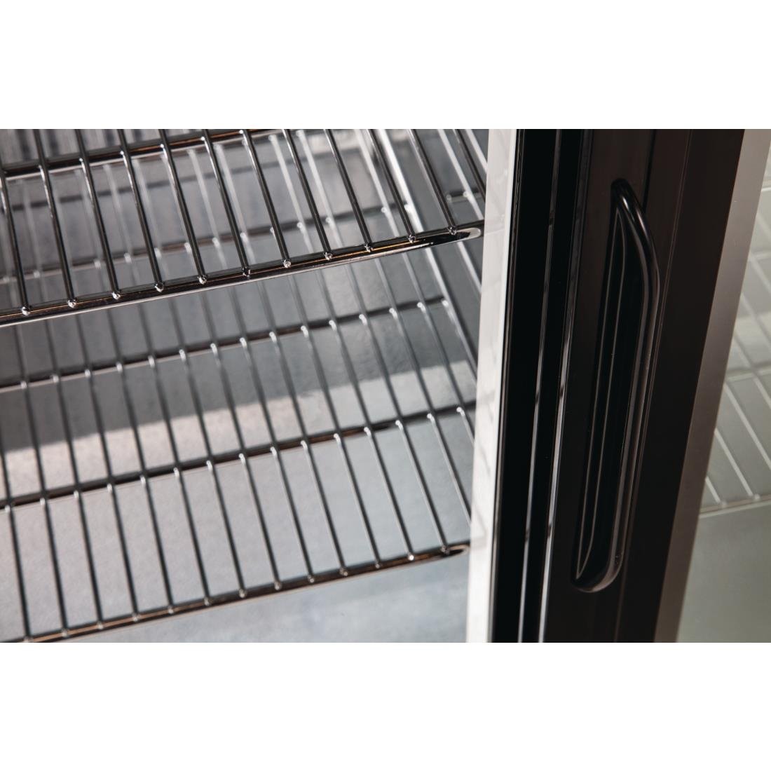 Polar G-serie 2-deurs barkoeling met schuifdeuren zwart 198L