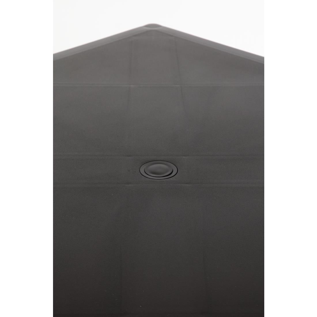 Bolero vierkante horeca tafel met aluminium poten zwart 75cm