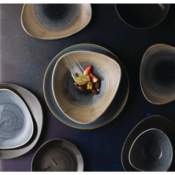 Churchill Rose Chintz Grey Bord 21cm (pak van 6)