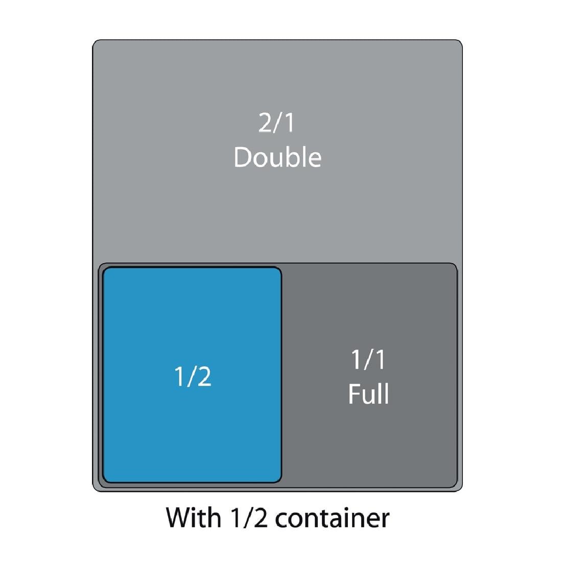 Cambro buigzaam polypropyleen deksel GN 1/2