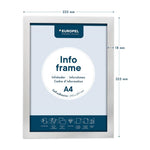 Europel Info Frame / Zelfklevende Set 2 Stuks A4 Zilver