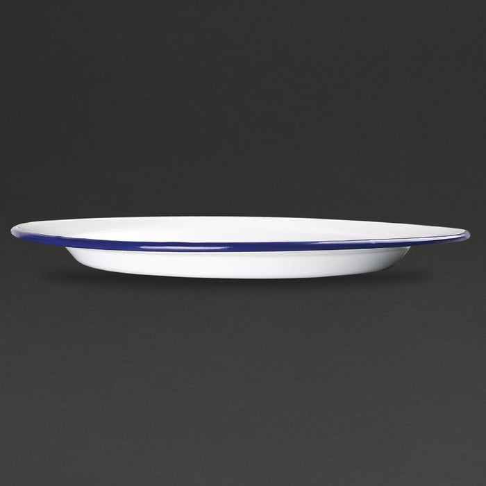 Olympia Emaille borden 24,5cm (6 stuks)