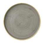 Churchill Stonecast Grey Bord Met Opstaande Rand 25.9cm (pak van 6)