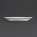 Olympia Whiteware borden met smalle rand 18cm (12 stuks)