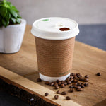 Vegware 89-Series composteerbare koffiebeker deksels (1000 stuks)