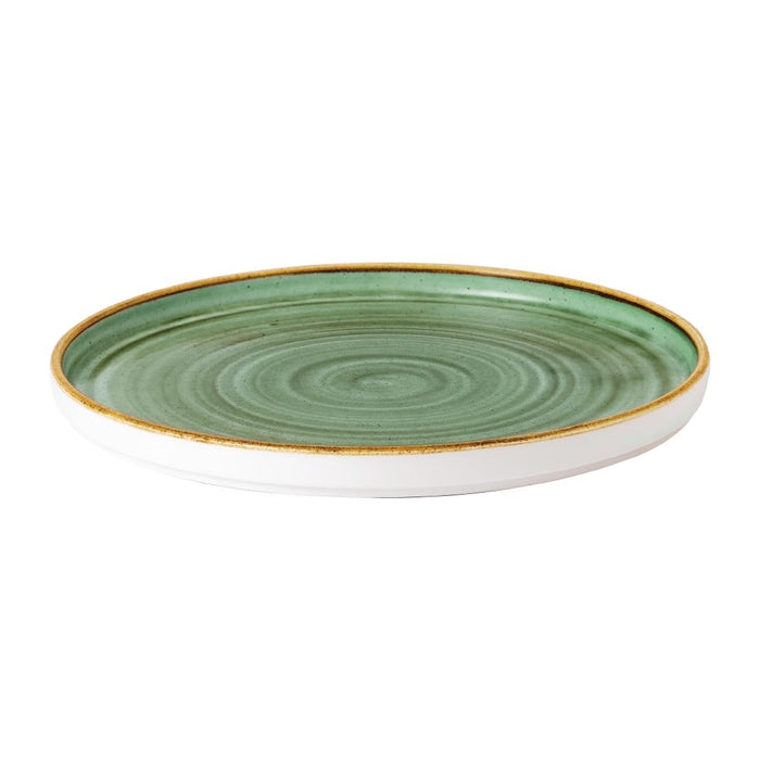 Churchill Stonecast Samphire Green Bord Met Opstaande Rand 25.9cm (pak van 6)