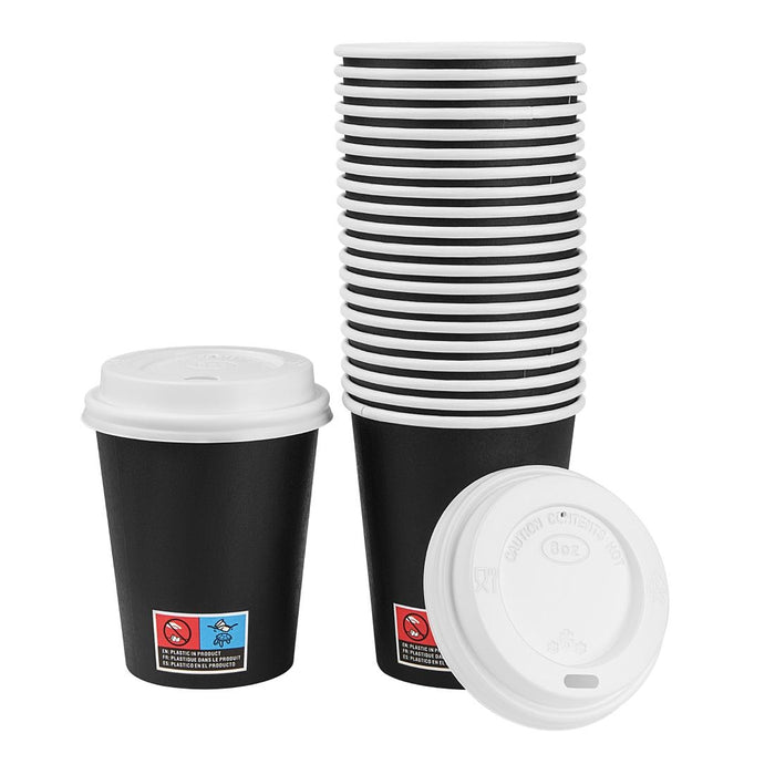 Nisbets Essentials Hete Bekers En Deksels Pakket 8Oz (Pakket Van 350)