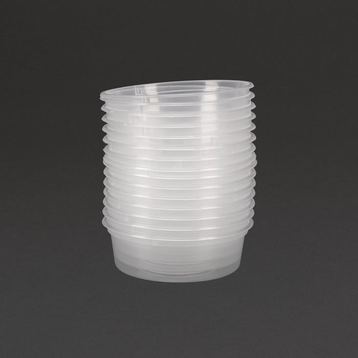 Fiesta recyclebare plastic magnetronbestendige delicatessenpotten 50ml / 1.75oz (100 stuks)