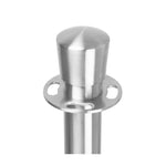 Bolero Vlakke Basis Barrièrepalen Geborsteld Roestvrij Staal (Verpakking Van 2)