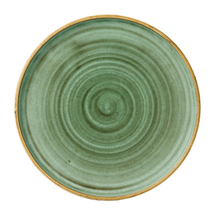 Churchill Stonecast Samphire Green Bord Met Opstaande Rand 25.9cm (pak van 6)