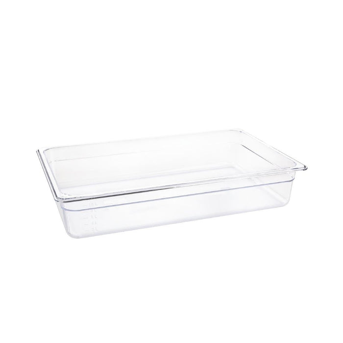 Vogue polycarbonaat 1/1 gastronorm container 100mm transparant