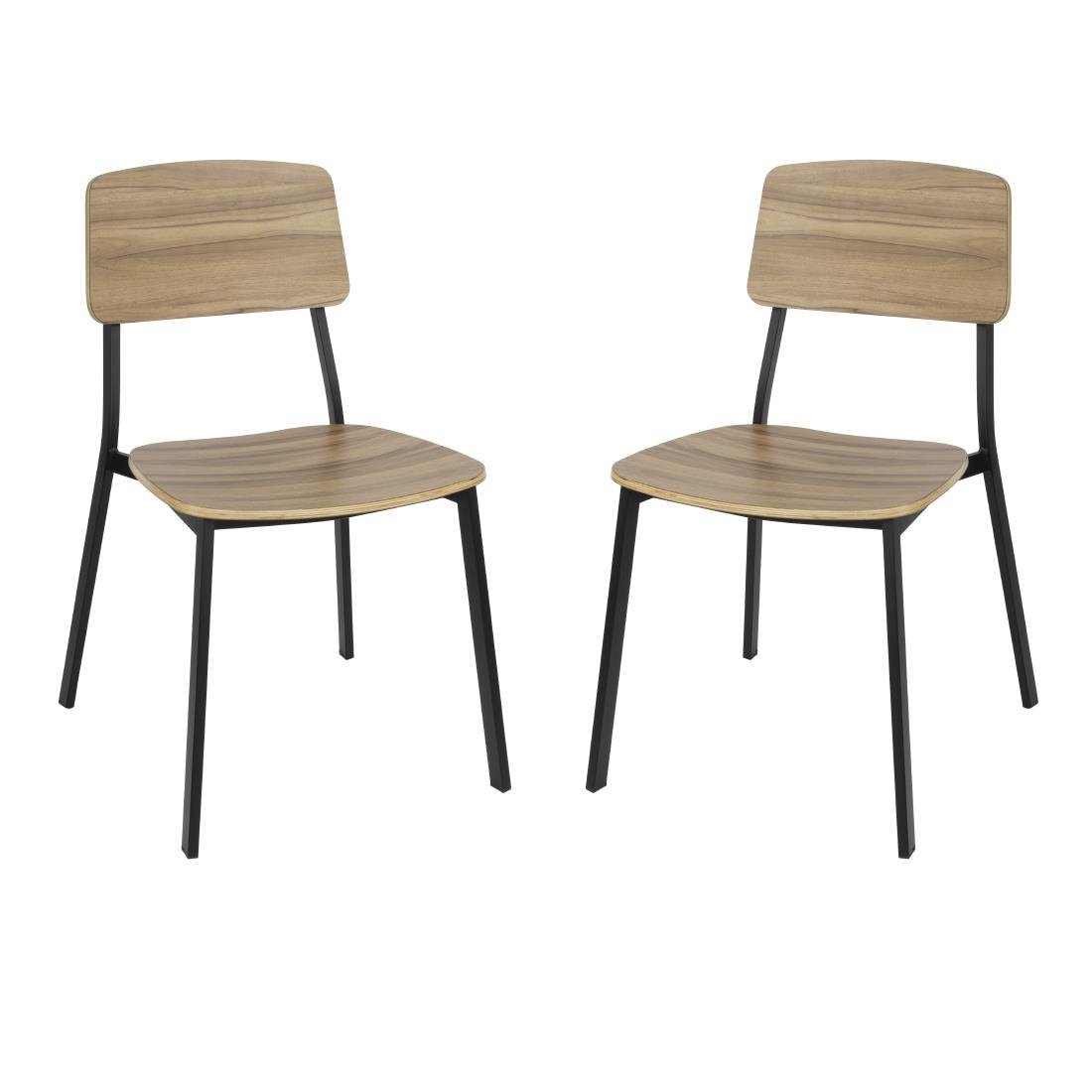 Bolero Beaufort Houten Eetkamerstoelen (Pak Van 2)