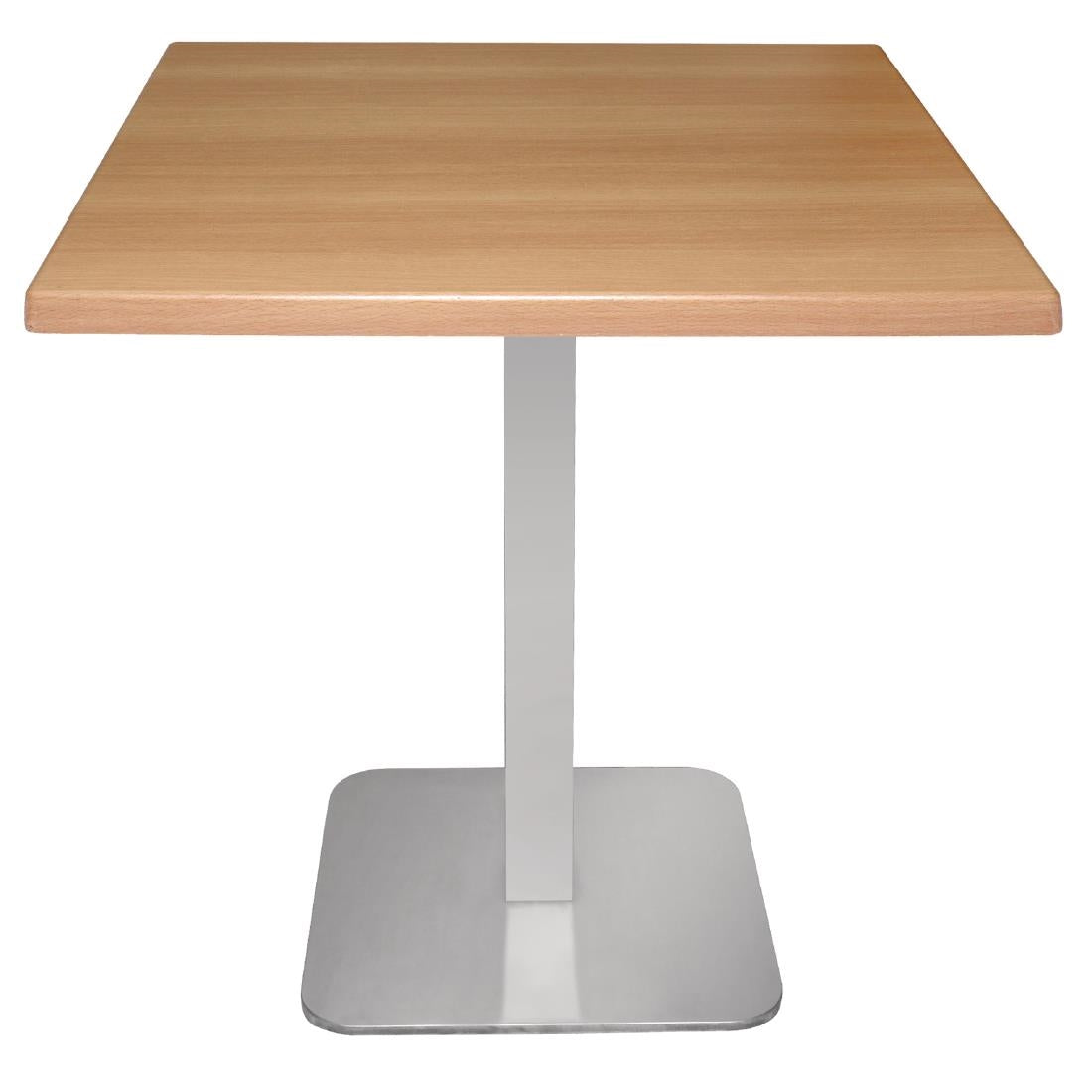 Bolero RVS tafelpoot vierkant 680(H)x400(B)mm