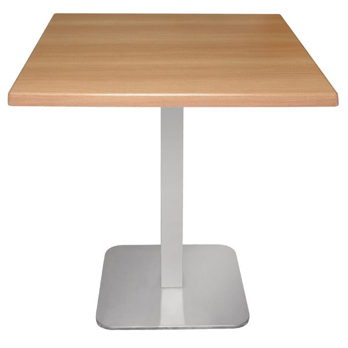 Bolero RVS tafelpoot vierkant 680(H)x400(B)mm