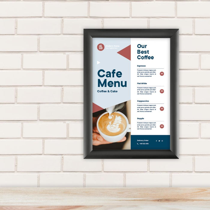 Europel Kliklijst A4 25mm Zwart