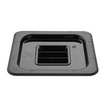 Vogue polycarbonaat deksel zwart GN 1/6