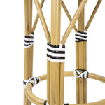 Bolero Parijse Stijl PE Rieten Barkrukken Zwart (2 Pack)