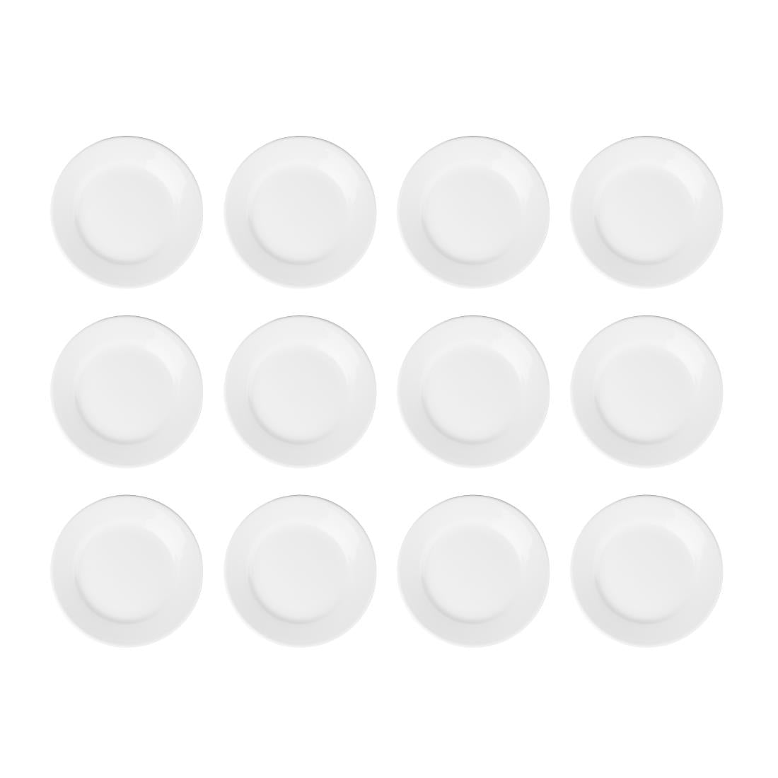 Olympia Athena borden met brede rand 20,2cm (12 stuks)