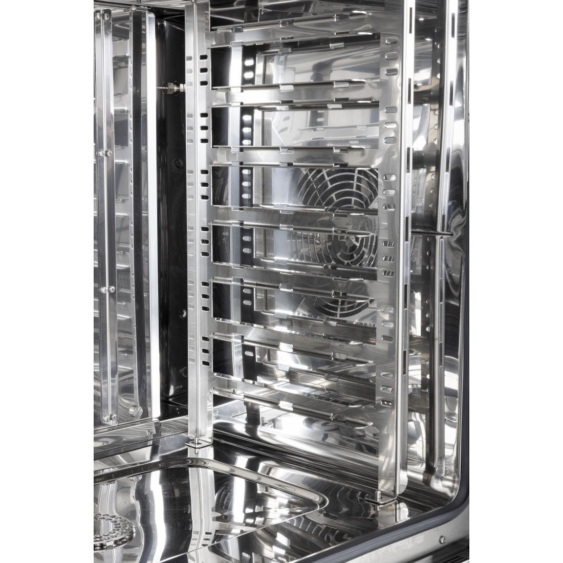 Buffalo Vrijstaande Slimme Touchscreen Combi Oven 7 x GN 1/1 Met Installatiekit