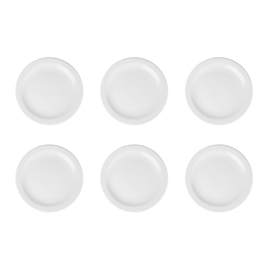 Olympia Athena borden met smalle rand 28,4cm (6 stuks)