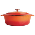 Vogue oranje ovale braadpan 5ltr