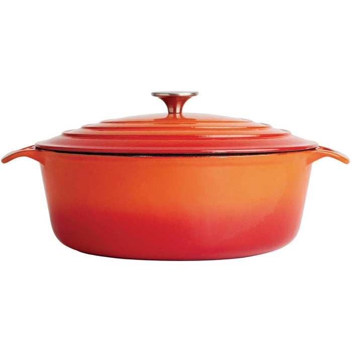 Vogue oranje ovale braadpan 5ltr