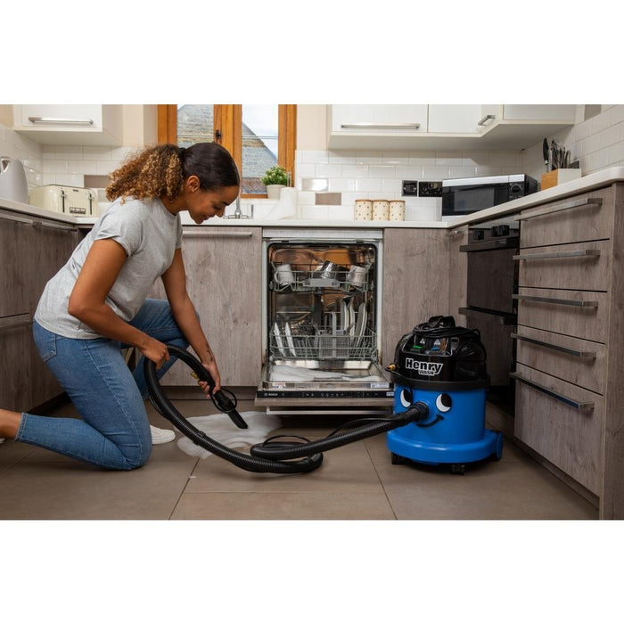 Numatic Sproei-Extractiemachine Stofzuiger Henry Wash Hvw370 Blauw Met Kit As6