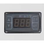 Polar G-Series aanrecht model Display Koelkast Zwarte Vierkante Glas 160Ltr