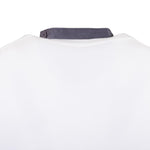 Whites halterschort met V-hals grijs