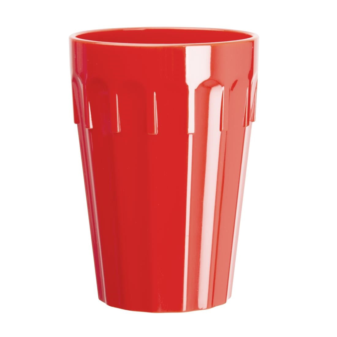 Olympia Kristallon polycarbonaat bekers 26cl rood (12 stuks)