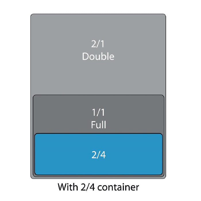 Olympia Whiteware GN 2/4 schaal 30mm diep