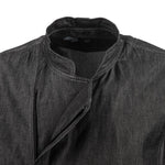 Koksbuis Korte Mouw Denim Grijs S