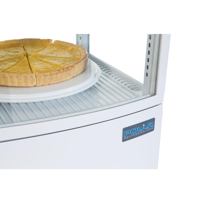 Polar C-Series Energie-Efficiënte Koelkast Met Gebogen Deur Wit 86Ltr